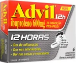 Advil 12 Horas 600Mg 6 Comprimidos