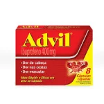 Advil 400Mg 8 Cpsulas