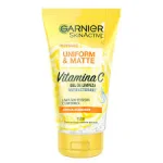 Gel De Limpeza Facial Garnier Uniform & Matte Vitamina C 150G