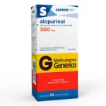 Alopurinol 300mg Sandoz 30 Comprimidos