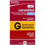 Carvedilol 3,125mg Biosinttica 30 Comprimidos